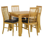 Extending Table & 4 Slat Chair Set