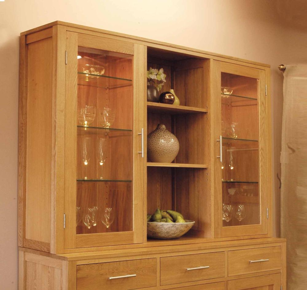 Oak 3 Door 4 Drawer Sideboard - TOP