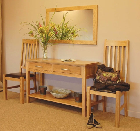 Oak Console Table