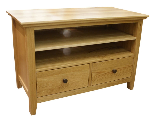 Rustic Oak Small TV Unit