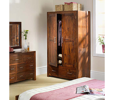 Laguna Sheesham 2 Door Wardrobe