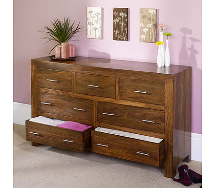 Laguna Sheesham 3+4 Drawer Chest