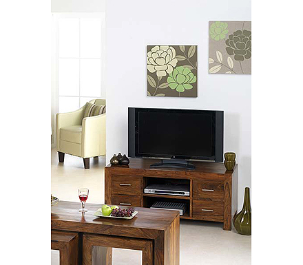 Laguna Sheesham 4 Drawer TV Unit