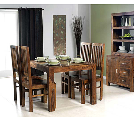 Laguna Sheesham 4 Seater Dining Set