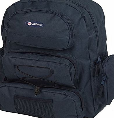 Hi-Tec HiTec Backpack Sports Rucksack Mens Womens Boys Girls Gym School Travel Cabin Bag (Navy)