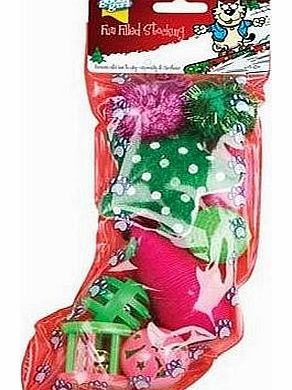 CHRISTMAS CAT TOY STOCKING XMAS