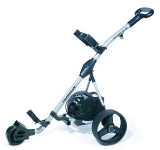 TERRAIN TROLLEY ELECTRIC GOLF TROLLEY 18 HOLE/SILVER