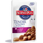 Hills Feline Adult Tender Chunks Pouches 15 x