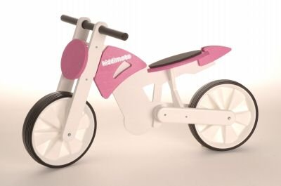 Kiddimoto My First Training Scrambler in Pink/White