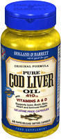 and Barrett Cod Liver Oil 410mg Gelatine