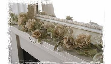 Homes Cream Rose Flower Garland 6ft / 180cm length