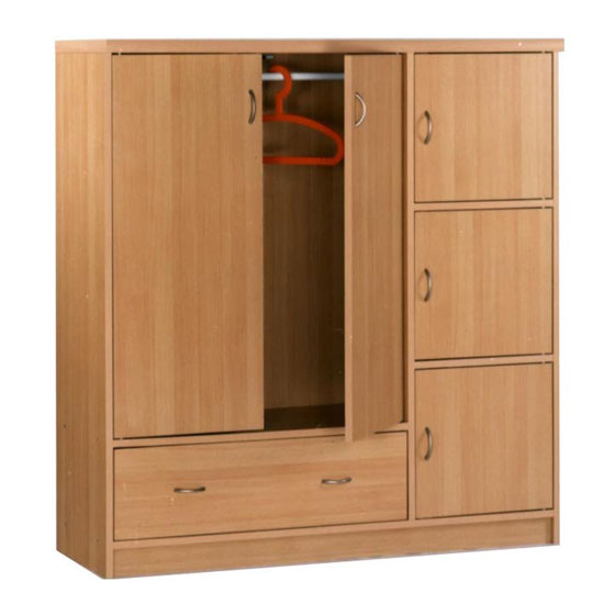 Rezo 2 Door Wardrobe w/4