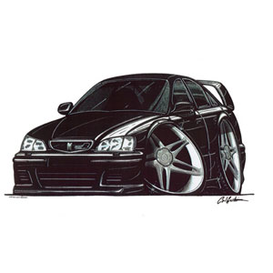 Accord Type R - Black Kids T-shirt