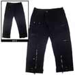 Hooch 3/4 multi-pocket pant - Black