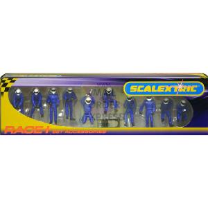 Scalextric Pit Team Wheel Crew Blue