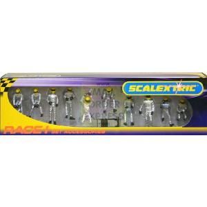 Hornby Scalextric Pit Team Wheel Crew Silver