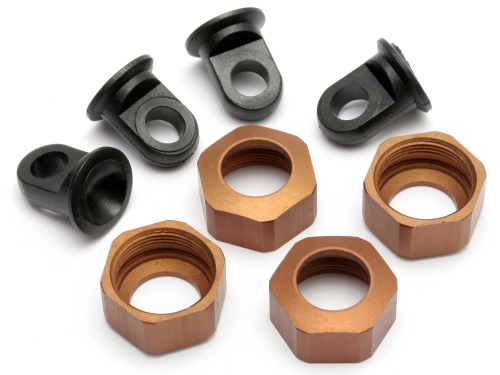 Hot Bodies Shock Caps For C8104/5 Std Brown (4Pcs/Light.