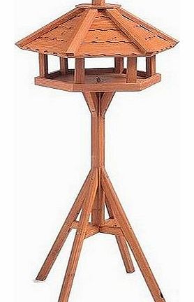 House of Animals Bird Table House Free Standing Wooden Table Wild Garden Birds Renewable Wood