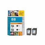 No.56 - C9502A Black Ink Cartridge TWIN PACK