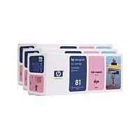 HP No.81 Dye 3-Ink Multipack- Light Magenta