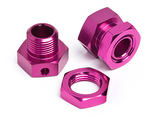 HPi 6.7mm Hex Wheel Adapter Purple