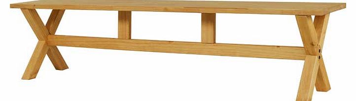 Pine Cross Leg Bench