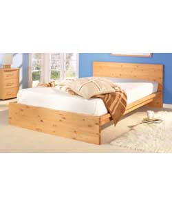 Pine Double Bedstead with Luxury Orthopaedic Mattress