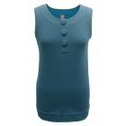 Hug 3-Button Shift Top - Blueberry