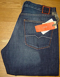 Boss - `hisker-Wash`Indigo Denim Jeans Leg: 34`nd#39;