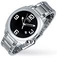 Maxx - Ladies`Round Black Dial Stainless Steel Watch