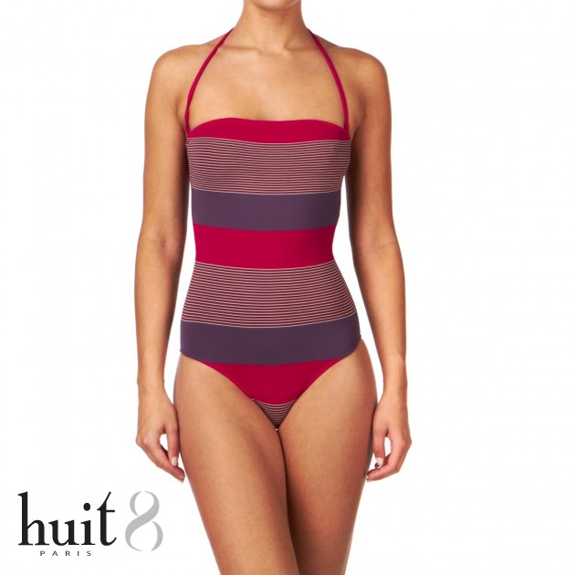 Womens Huit Etretat Bandeau Swimsuit - Sweet