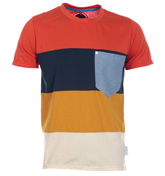 Neu Red Clay Striped T-Shirt