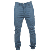 Terle Denim Drop Crotch Cuff Jeans