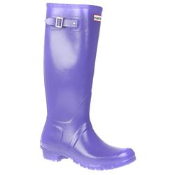 Female Original Textile Lining Comfort Calf Knee Boots in Iris