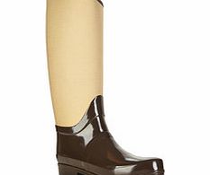 Sandhurst chocolate Wellington boots