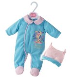 Petite Dolls Clothes Blue Babygro 1604 16` - 18` 40cm - 45cm