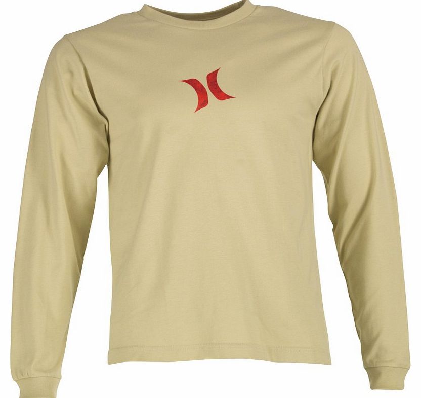 Mens Long Sleeve T-Shirt Tan