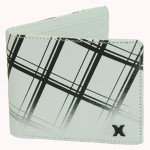 Mens Hurley One & Only Bi Fold Wallet. White