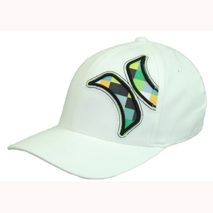 Mens Hurley Resist Kings Road Flexfit Cap. White