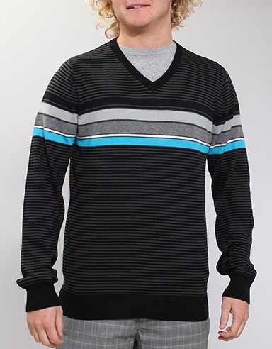 Merit V Neck jumper - Black