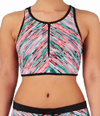 Hurley Womens Hurley Static Lined Crop Bikini Top -