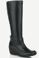 Elaine high leg wedge boots