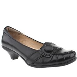 Female Claudina Leather Upper in Black