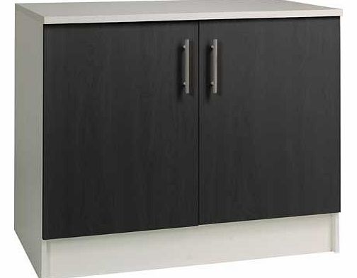 Athina 1000mm Fitted Kitchen Base Unit - Black