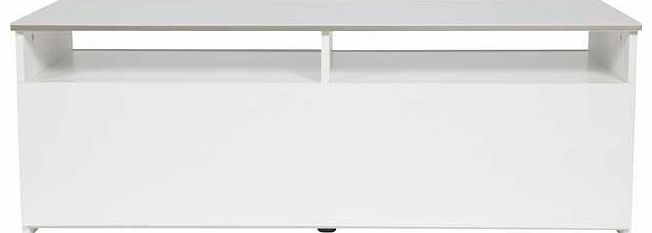 Aurora 1 Drawer TV Unit - White Gloss