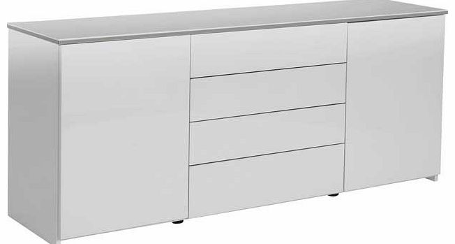 Aurora 2 Door 4 Drawer Sideboard - White