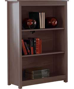 Hygena Easybuild Small Bookcase - Walnut Effect