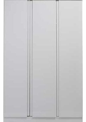 Hamlin High Gloss 3 Door Wardrobe - White