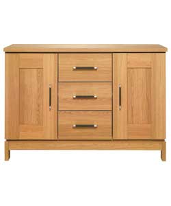 Ikon Oak Effect Large 2 Door 3 Drawer Sideboard