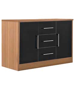 Madrid 3 Drawer 2 Door High Gloss Sideboard